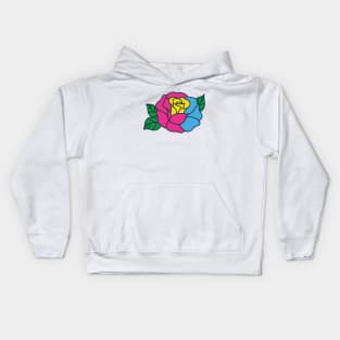 pansexual flower Kids Hoodie